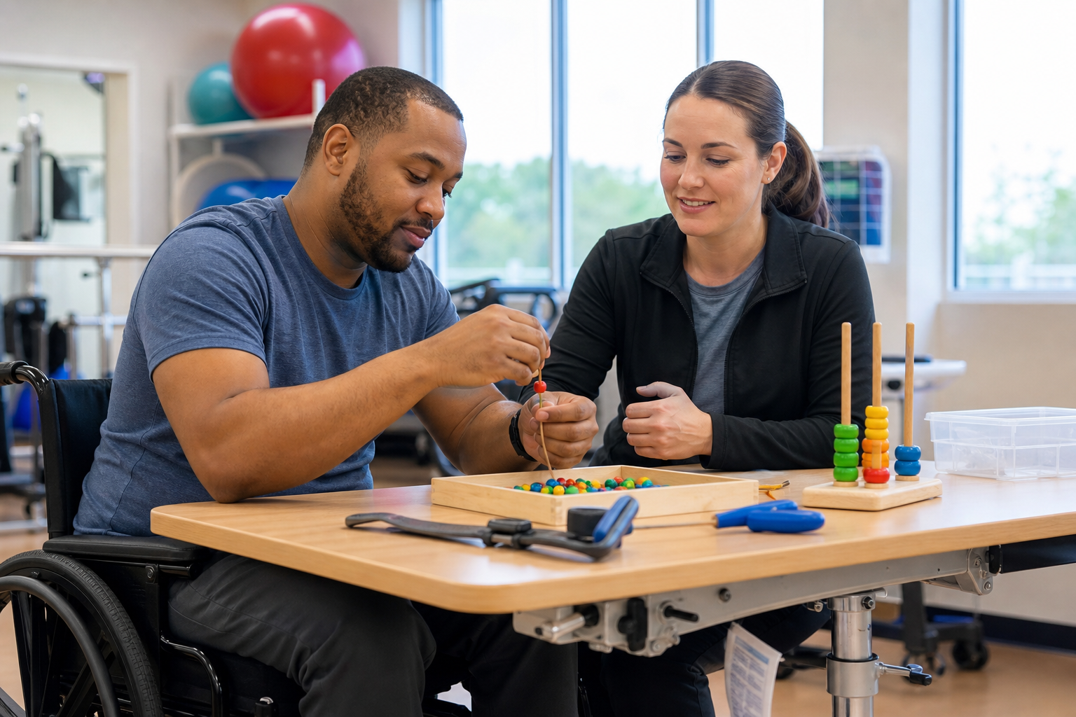 Occupational therapy activities for daily skills